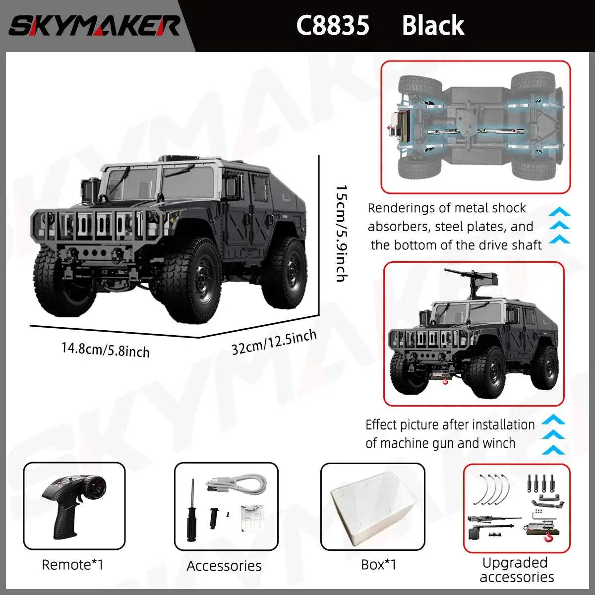  JJRC C8835 RC Car 4WD All Terrain Climber LED Lights -  ToylandEU™