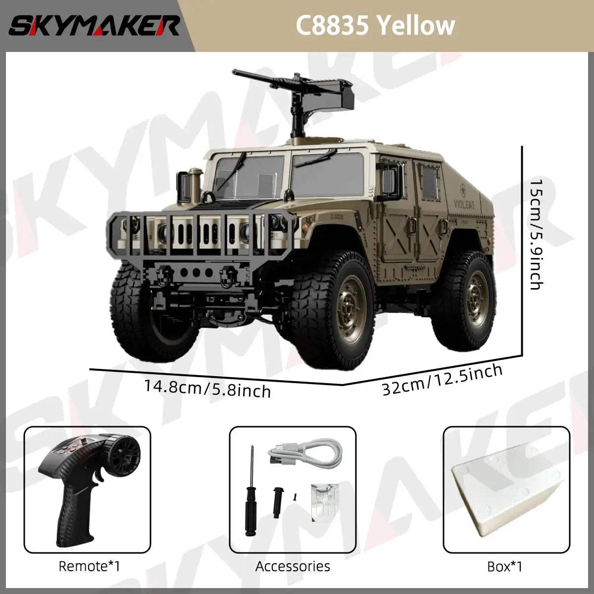  JJRC C8835 RC Car 4WD All Terrain Climber LED Lights -  ToylandEU™