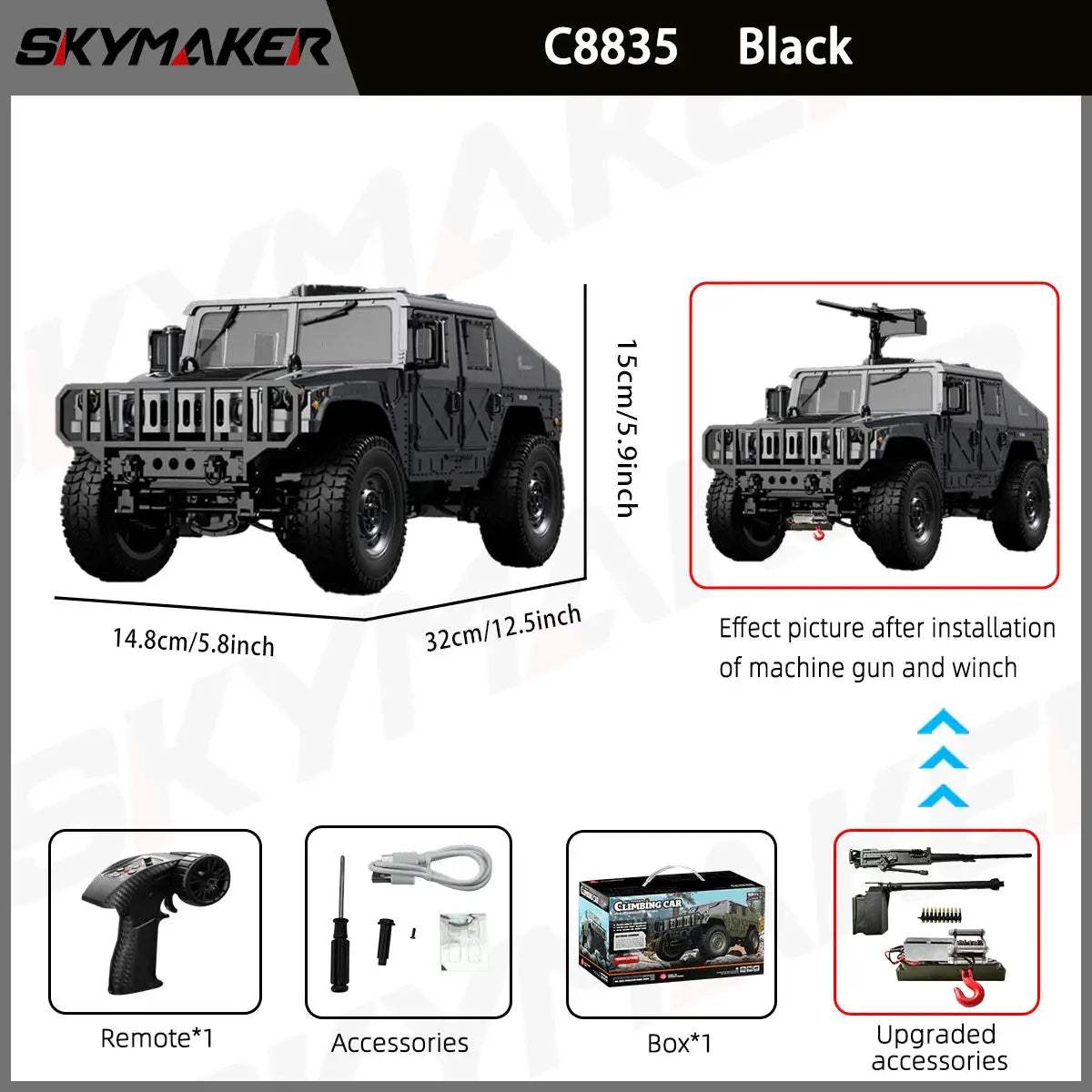  JJRC C8835 RC Car 4WD All Terrain Climber LED Lights -  ToylandEU™