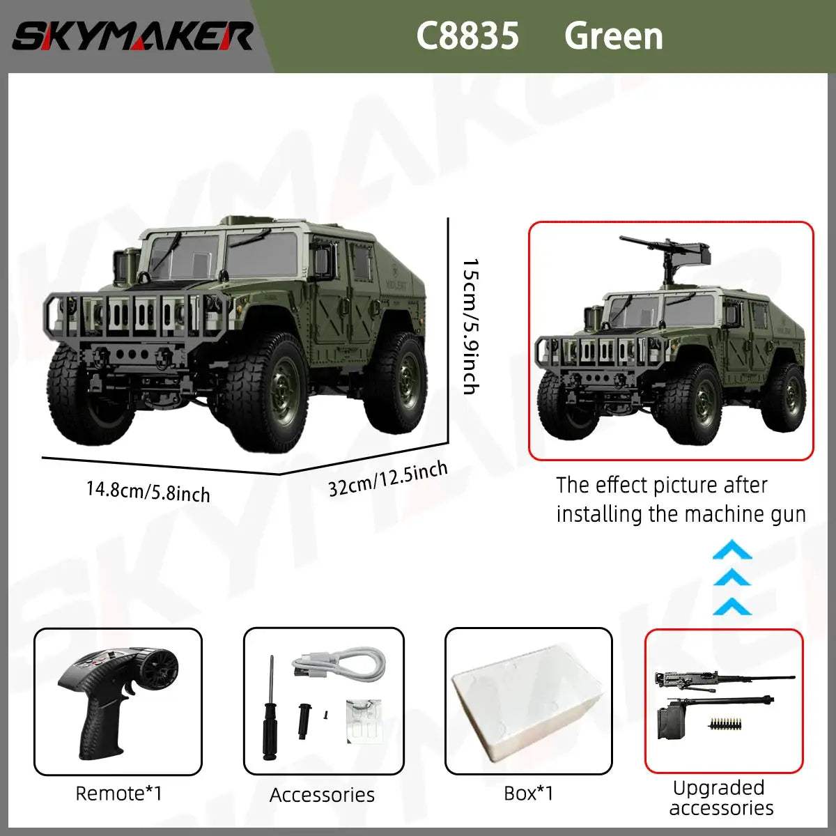  JJRC C8835 RC Car 4WD All Terrain Climber LED Lights -  ToylandEU™