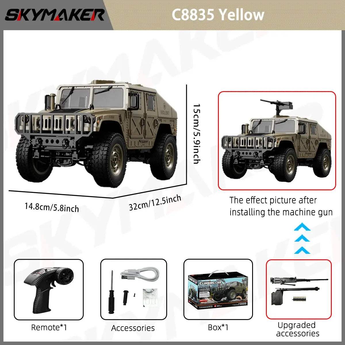  JJRC C8835 RC Car 4WD All Terrain Climber LED Lights -  ToylandEU™