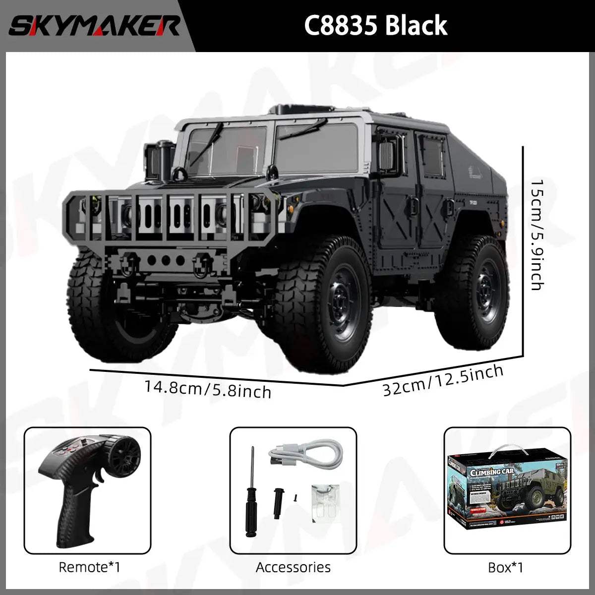  JJRC C8835 RC Car 4WD All Terrain Climber LED Lights -  ToylandEU™