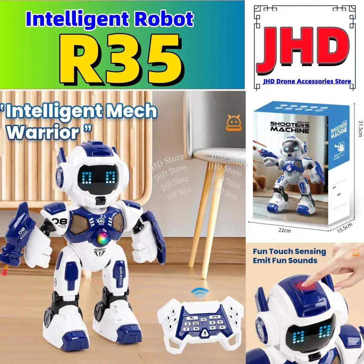 JJRC R35 RC Robot With Intelligent Programming New 2025 Edition - ToylandEU