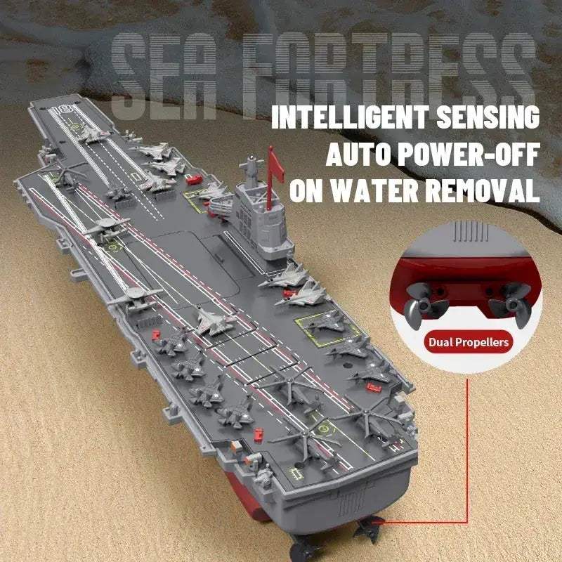 JJRC RC Aircraft Carrier Model With Water Activated System - ToylandEU