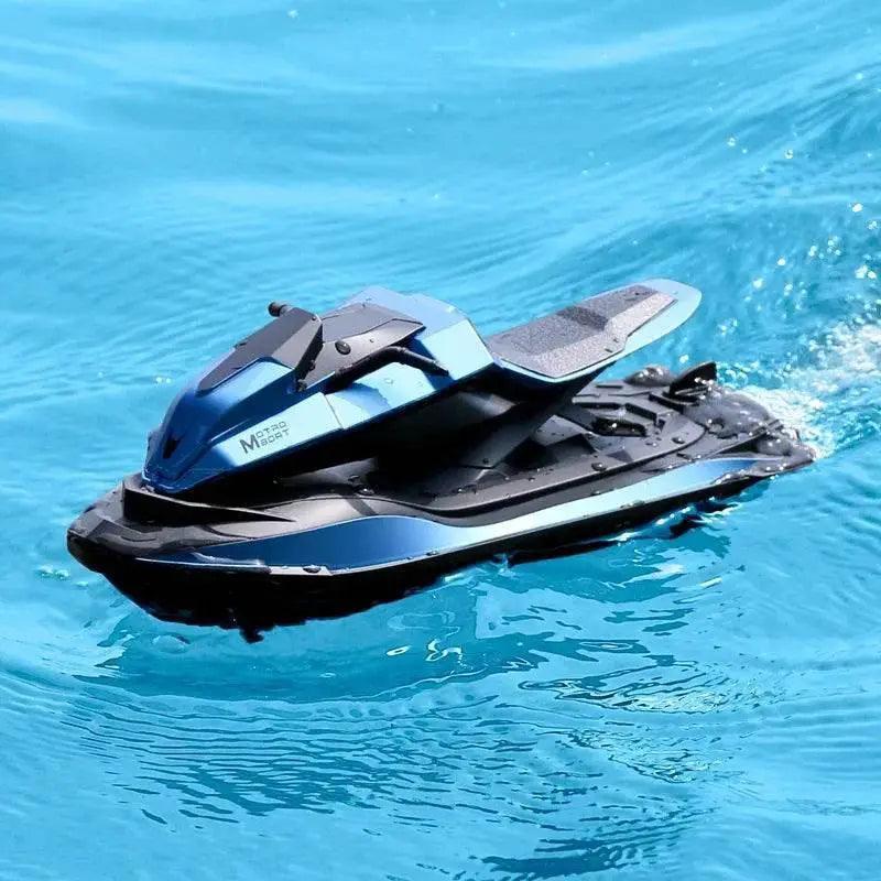  RC JJRC S9 2.4GHz Remote Control Racing Boat - 1:14 Scale High-Speed Electric RC Ship with Dual Motors and Two Speed Settings - Ideal Gift for Ages 6-14 -  ToylandEU™
