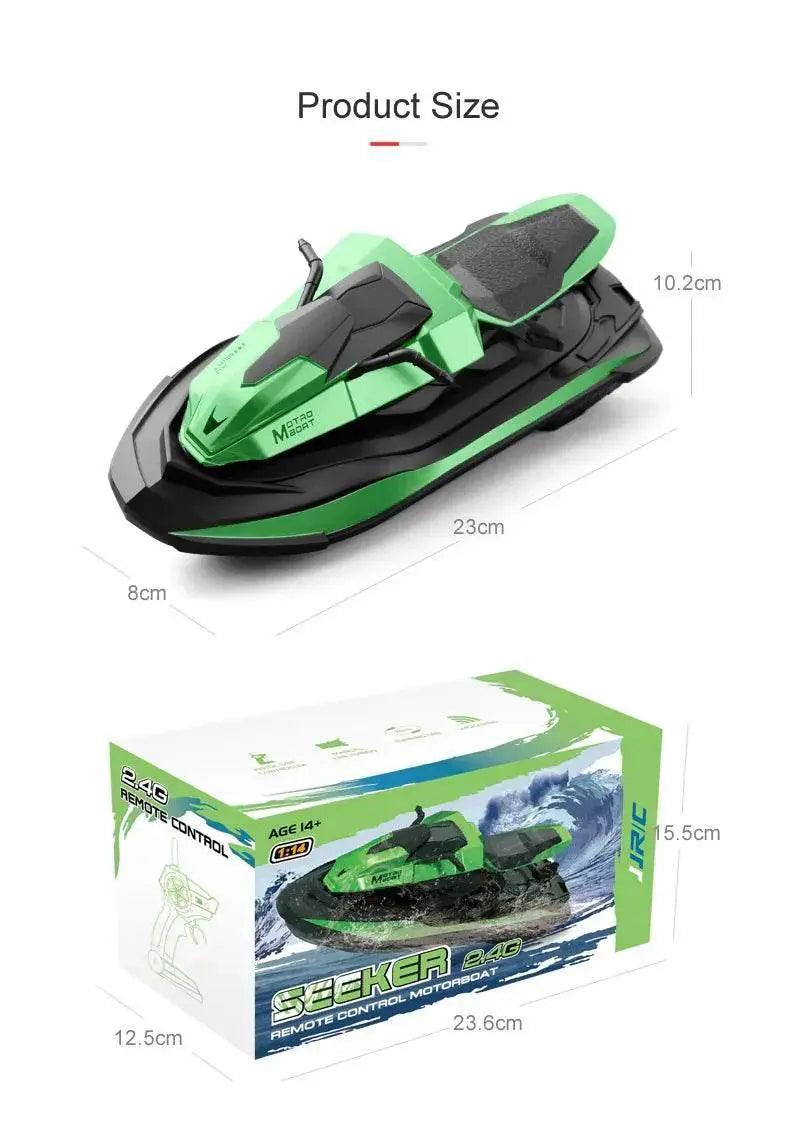  RC JJRC S9 2.4GHz Remote Control Racing Boat - 1:14 Scale High-Speed Electric RC Ship with Dual Motors and Two Speed Settings - Ideal Gift for Ages 6-14 -  ToylandEU™