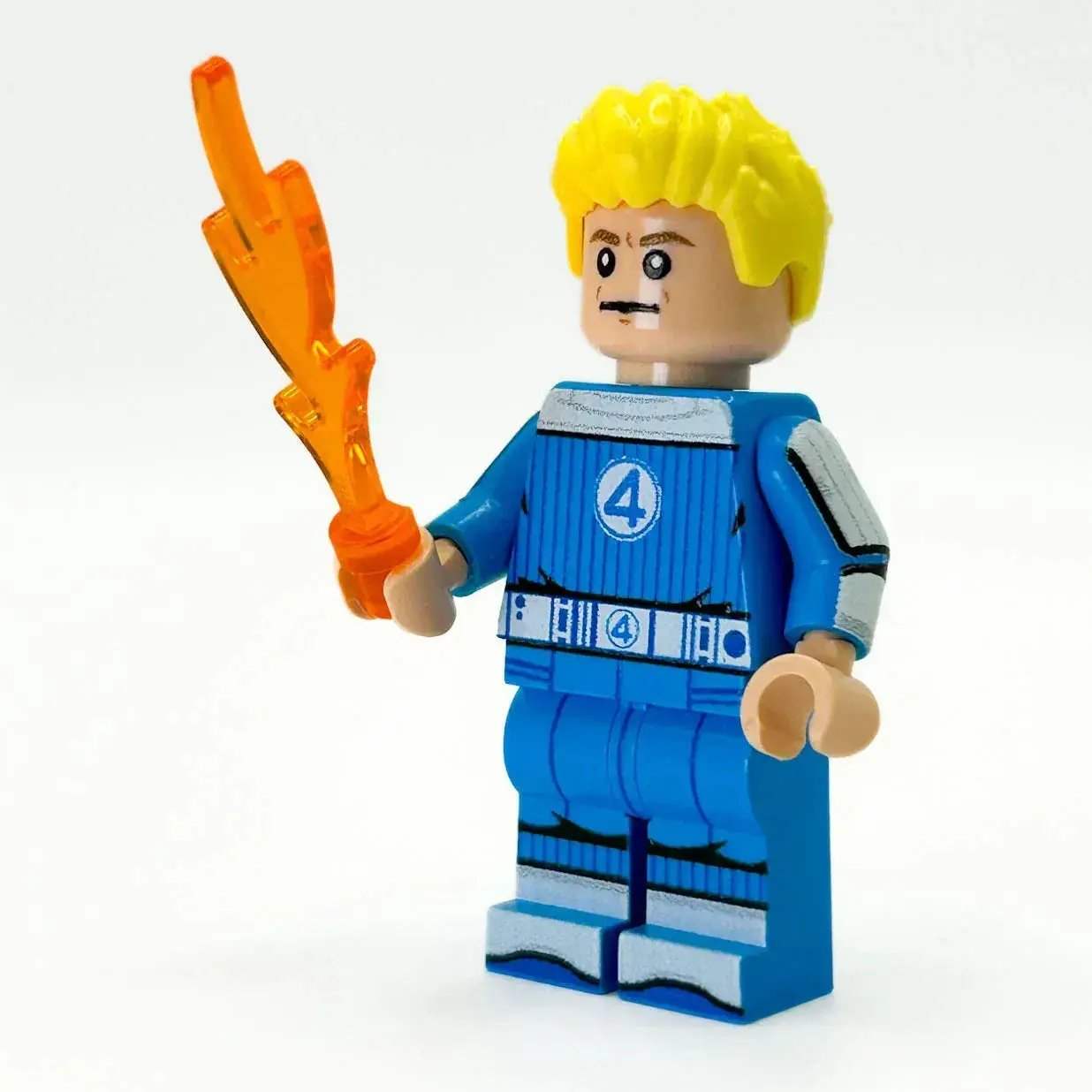 Johnny Fire LEGO Figure Custom Printed With Authentic LEGO Parts By B3 Customs - ToylandEU
