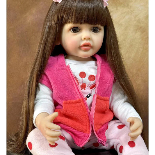 JOYORA Lifelike Reborn Dolls Realistic Full Silicone Baby Bebe Vinyl 50CM Newborn Girl Doll Princess Toddler Toy Gift - ToylandEU