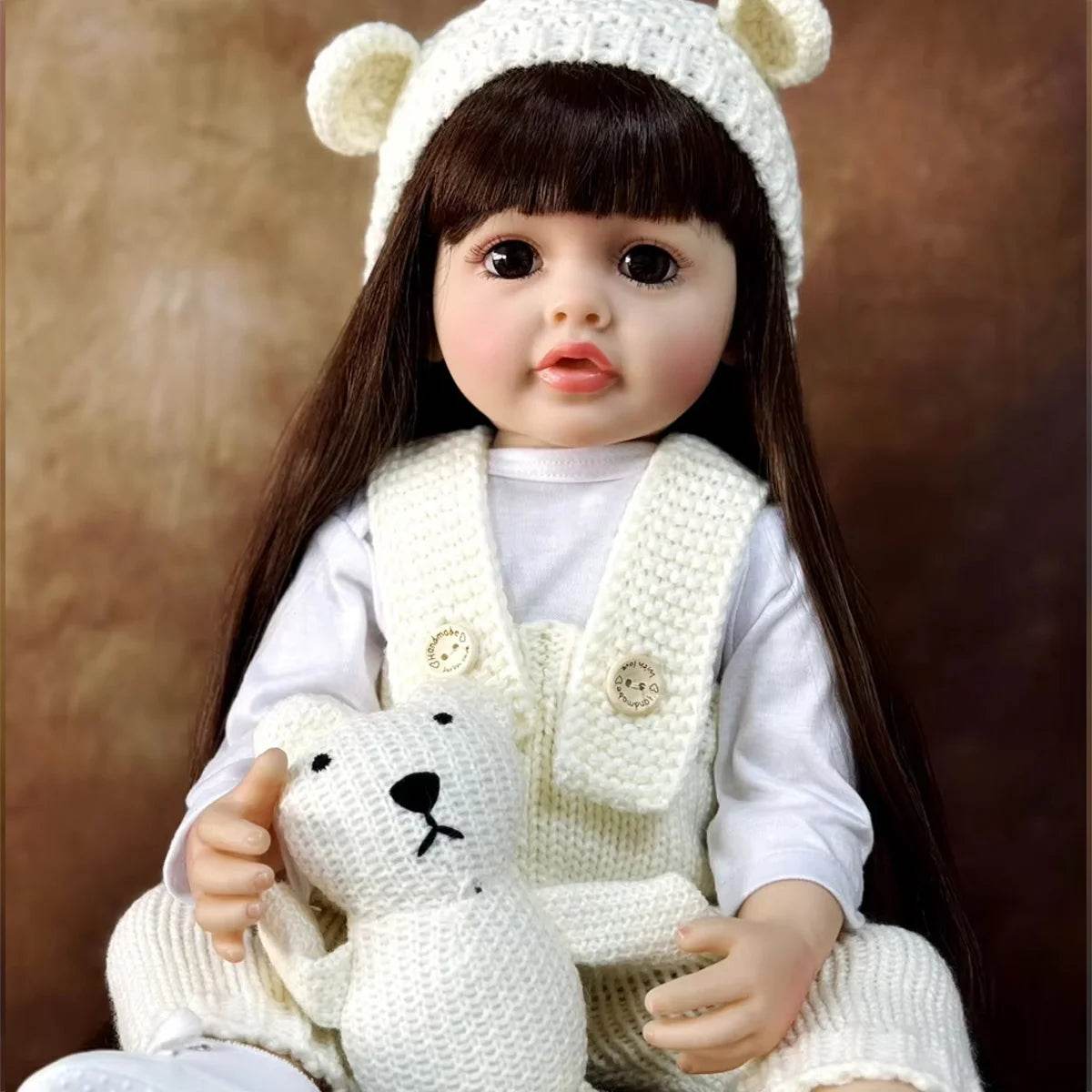 JOYORA Lifelike Reborn Dolls Realistic Full Silicone Baby Bebe Vinyl 50CM Newborn Girl Doll Princess Toddler Toy Gift - ToylandEU