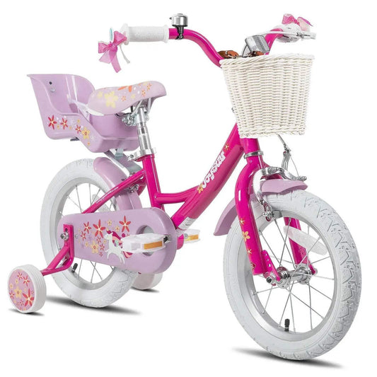  JOYSTAR Kids Bike for Girls Age 2-9 Years, Fuchsia -  ToylandEU™