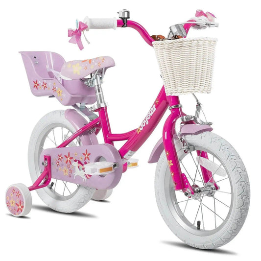 JOYSTAR Kids Bike for Girls Age 2-9 Years, Fuchsia -  ToylandEU™