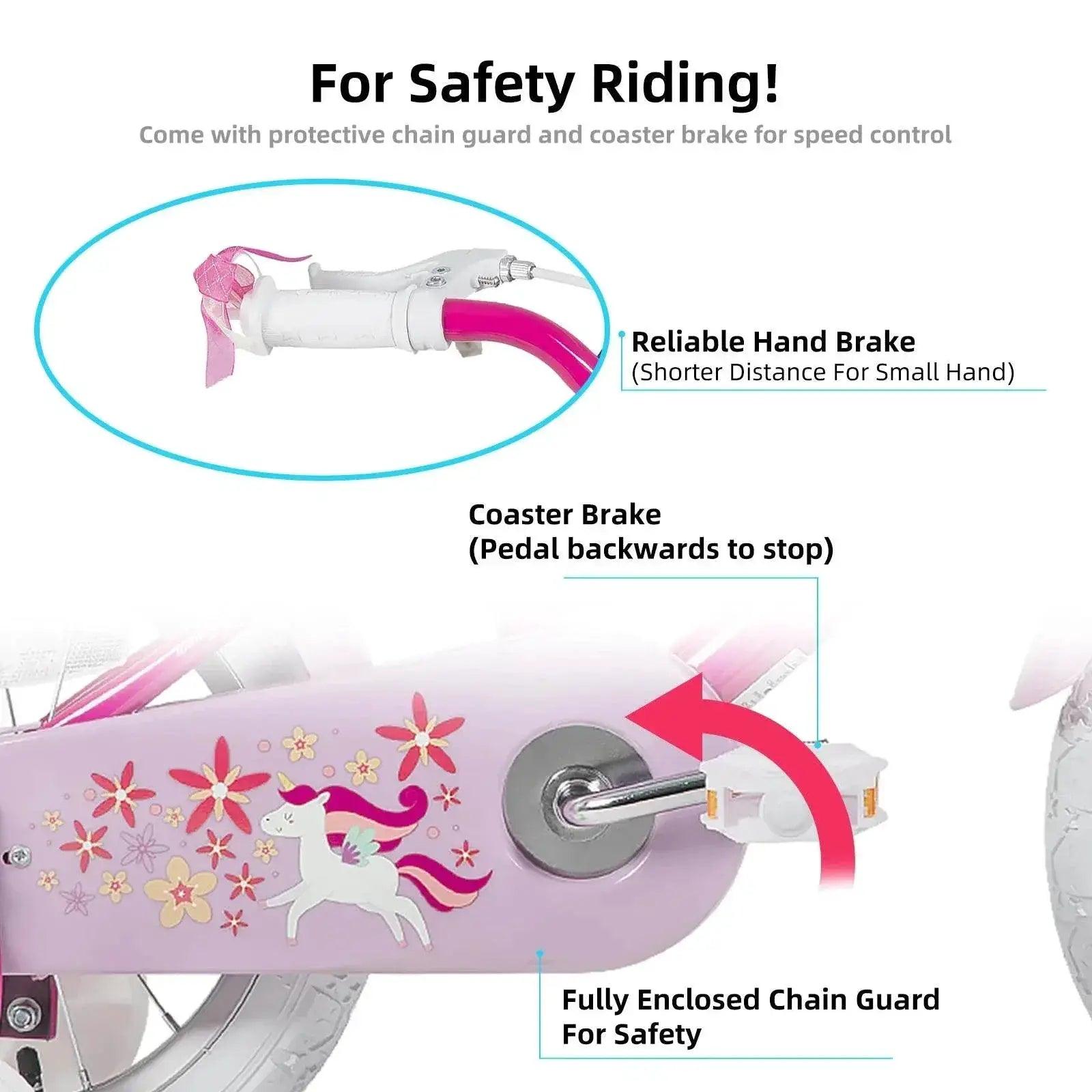  JOYSTAR Kids Bike for Girls Age 2-9 Years, Fuchsia -  ToylandEU™