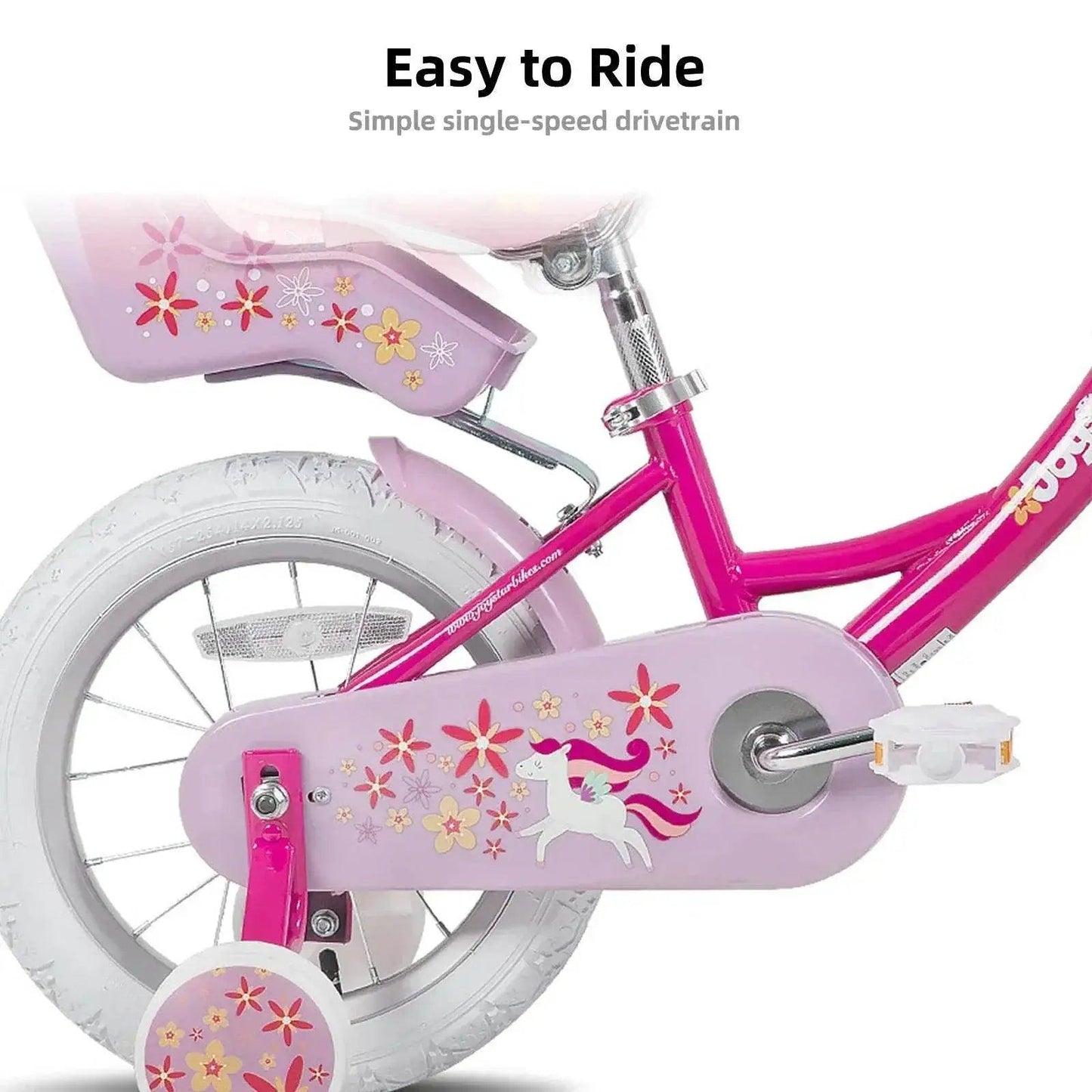  JOYSTAR Kids Bike for Girls Age 2-9 Years, Fuchsia -  ToylandEU™