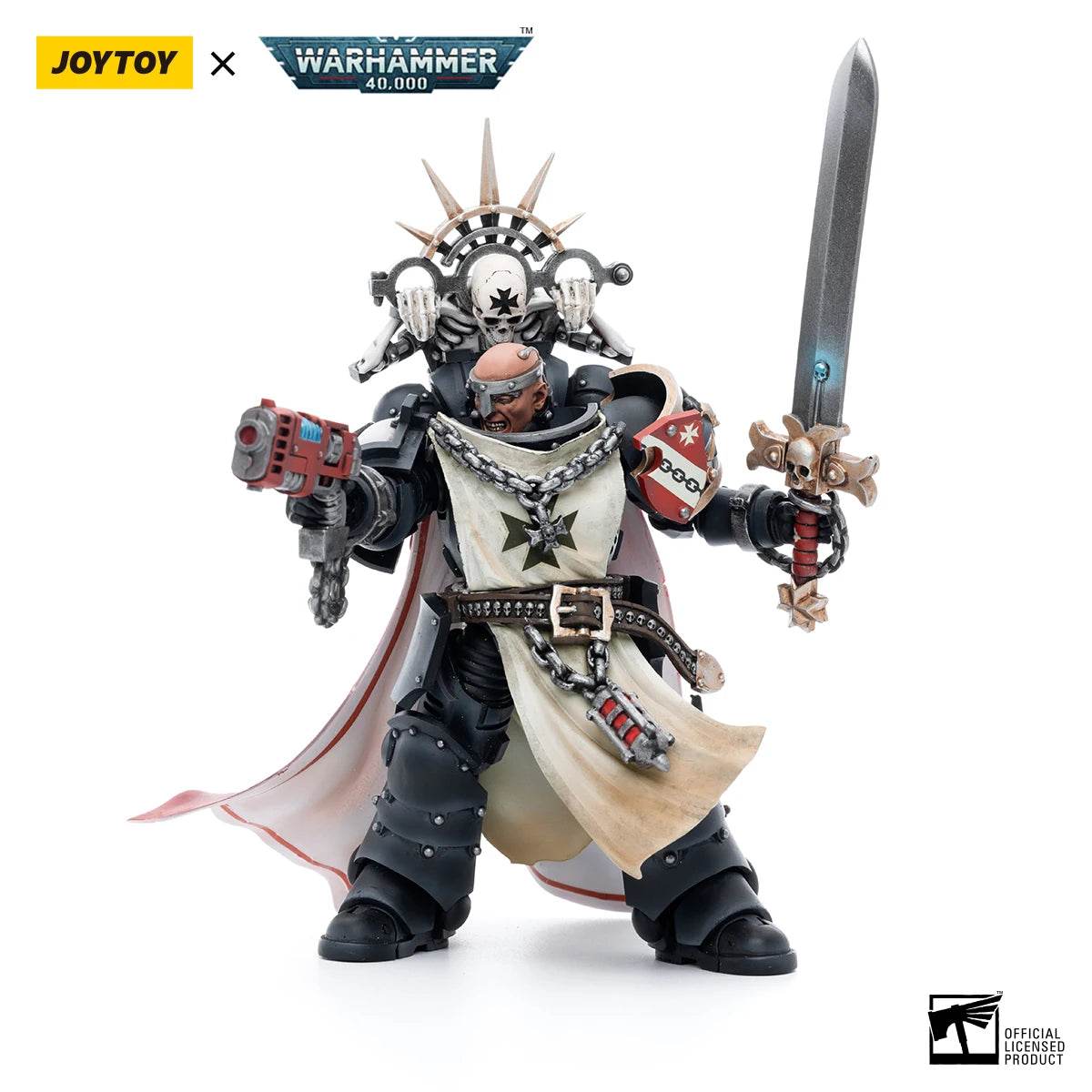 JOYTOY Warhammer 40K 1/18 Action Figure Black Templars Marshal Baldeckrath Model - ToylandEU