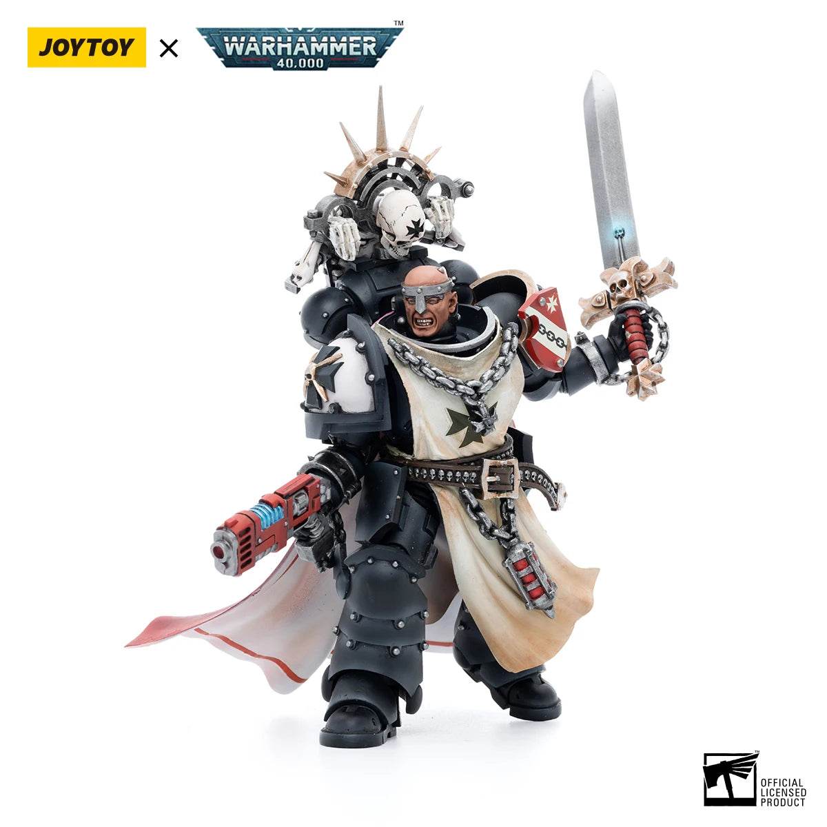 JOYTOY Warhammer 40K 1/18 Action Figure Black Templars Marshal Baldeckrath Model - ToylandEU