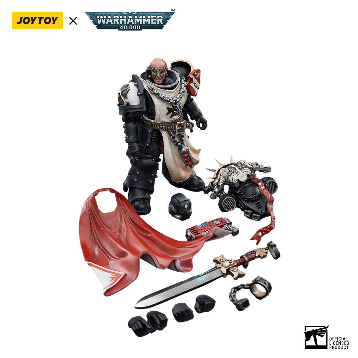 JOYTOY Warhammer 40K 1/18 Action Figure Black Templars Marshal Baldeckrath Model - ToylandEU