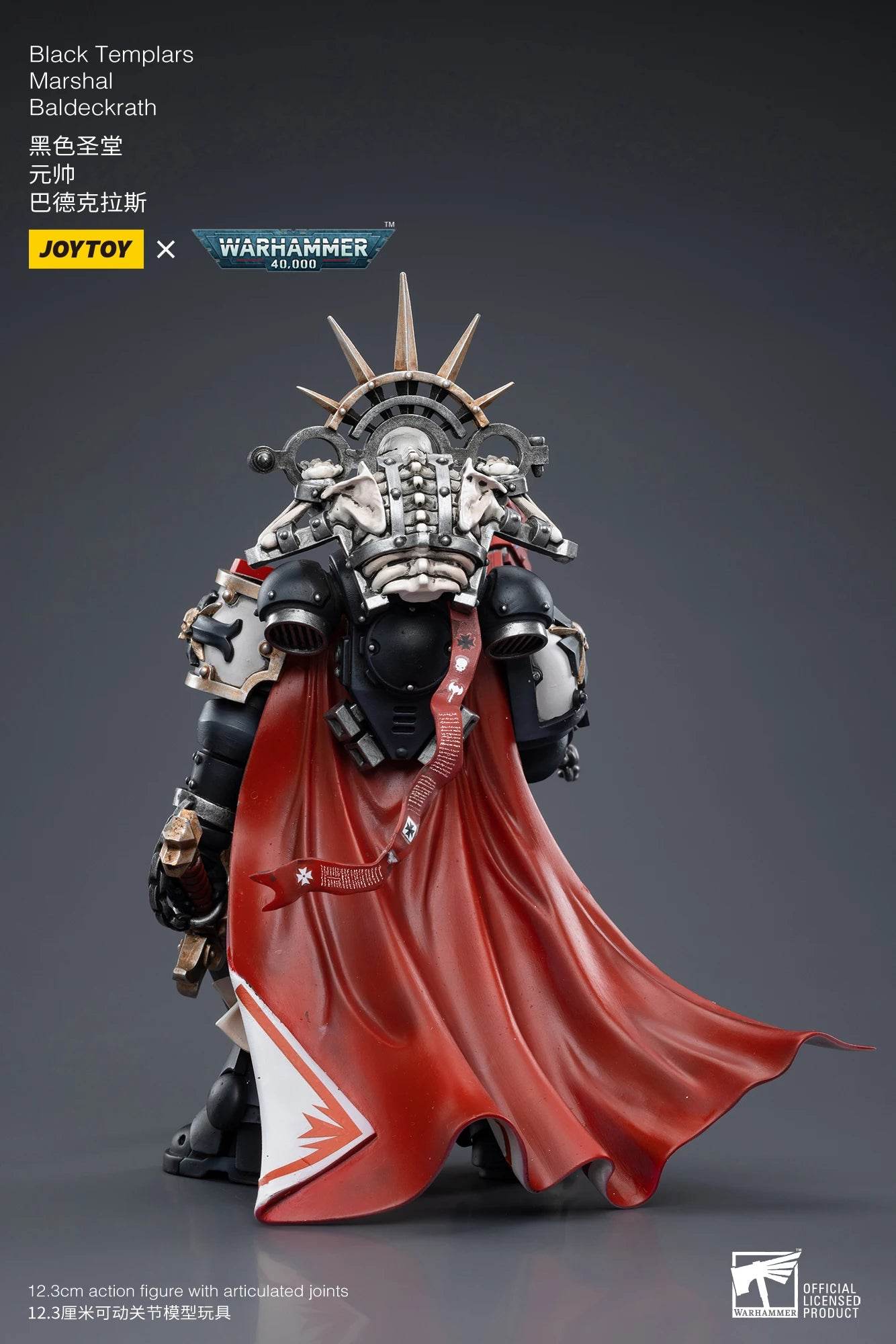 JOYTOY Warhammer 40K 1/18 Action Figure Black Templars Marshal Baldeckrath Model - ToylandEU