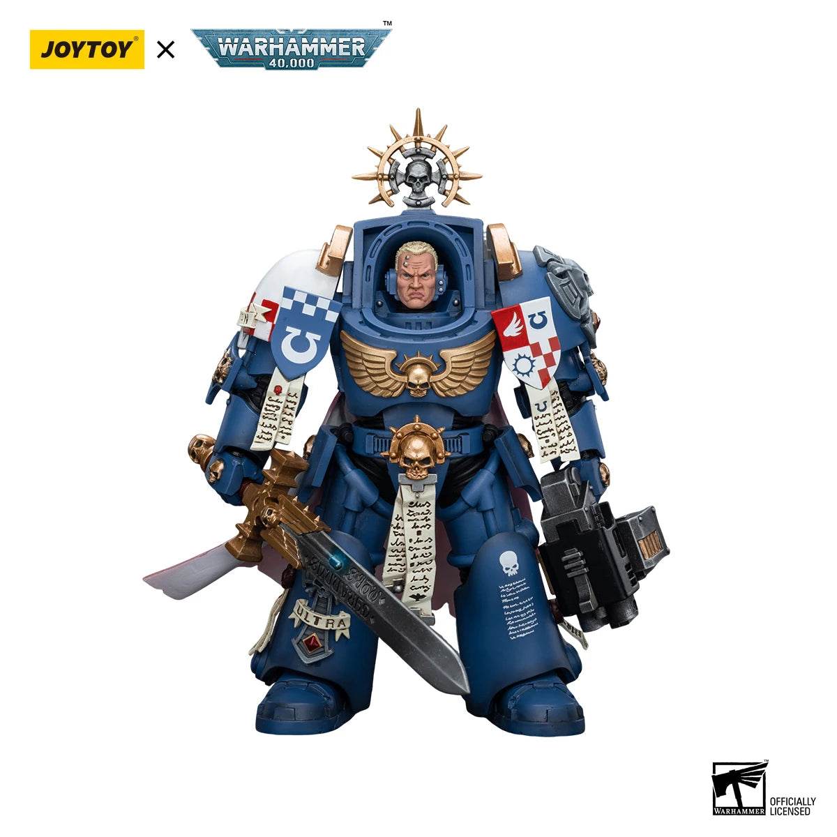JOYTOY Warhammer 40K 1/18 Action Figure Ultramarines Captain - ToylandEU