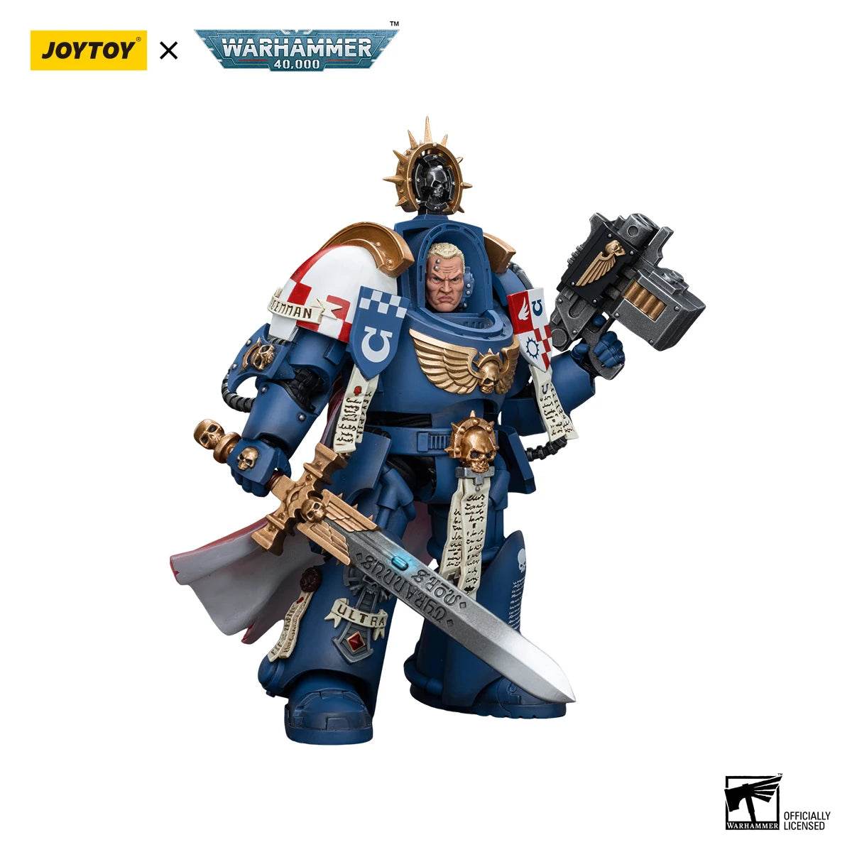 JOYTOY Warhammer 40K 1/18 Action Figure Ultramarines Captain - ToylandEU