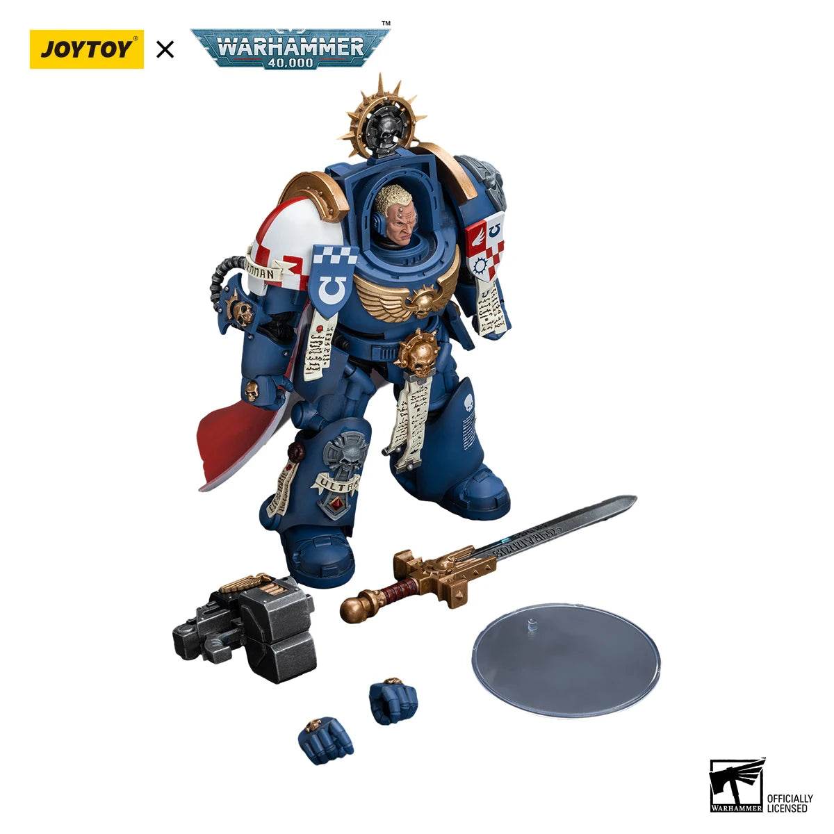 JOYTOY Warhammer 40K 1/18 Action Figure Ultramarines Captain - ToylandEU