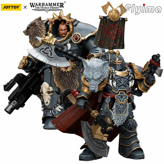 JOYTOY Warhammer The Horus Heresy 1/18 Action Figures Space Wolves Hvarl Red-Blade Model - ToylandEU