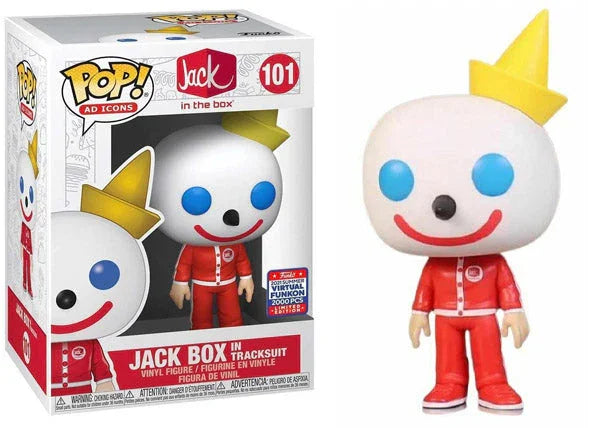Jack Box in Tracksuit (Ad Icons) 101 - 2021 Virtual Funkon Exclusive /2000 Made [light damage, missing sticker] - ToylandEU