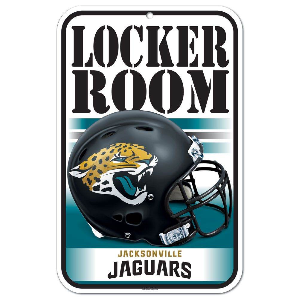 Jacksonville Jaguars 11x17 Plastic Locker Room Sign - ToylandEU