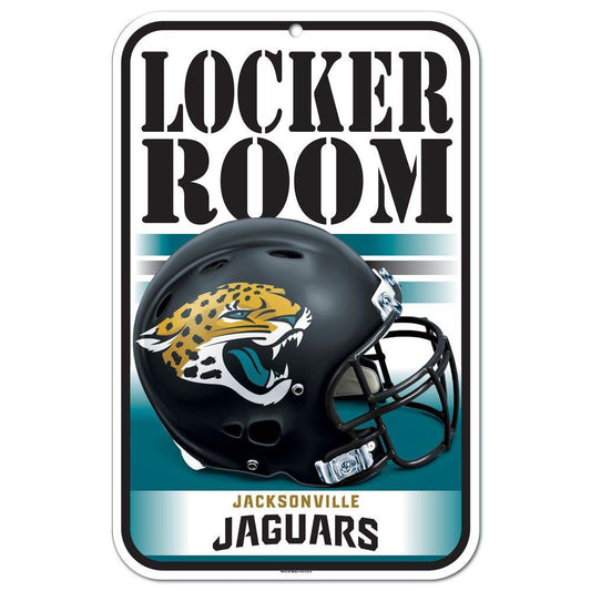 Jacksonville Jaguars 11x17 Plastic Locker Room Sign - ToylandEU