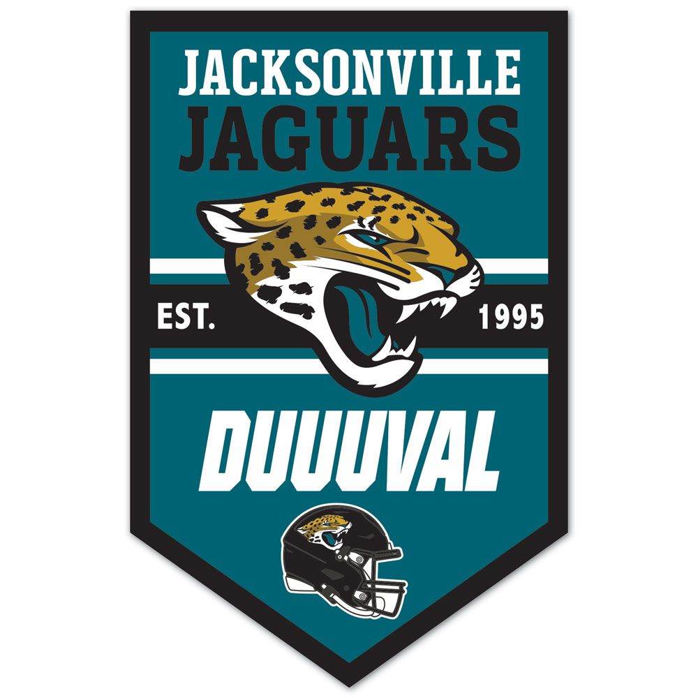 Jacksonville Jaguars 11x17 Wood Chevron Sign For Fan Cave - ToylandEU