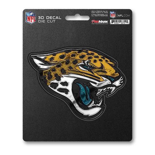  Jacksonville Jaguars 3D Logo Die Cut Decal 5x6 Inch -  ToylandEU™