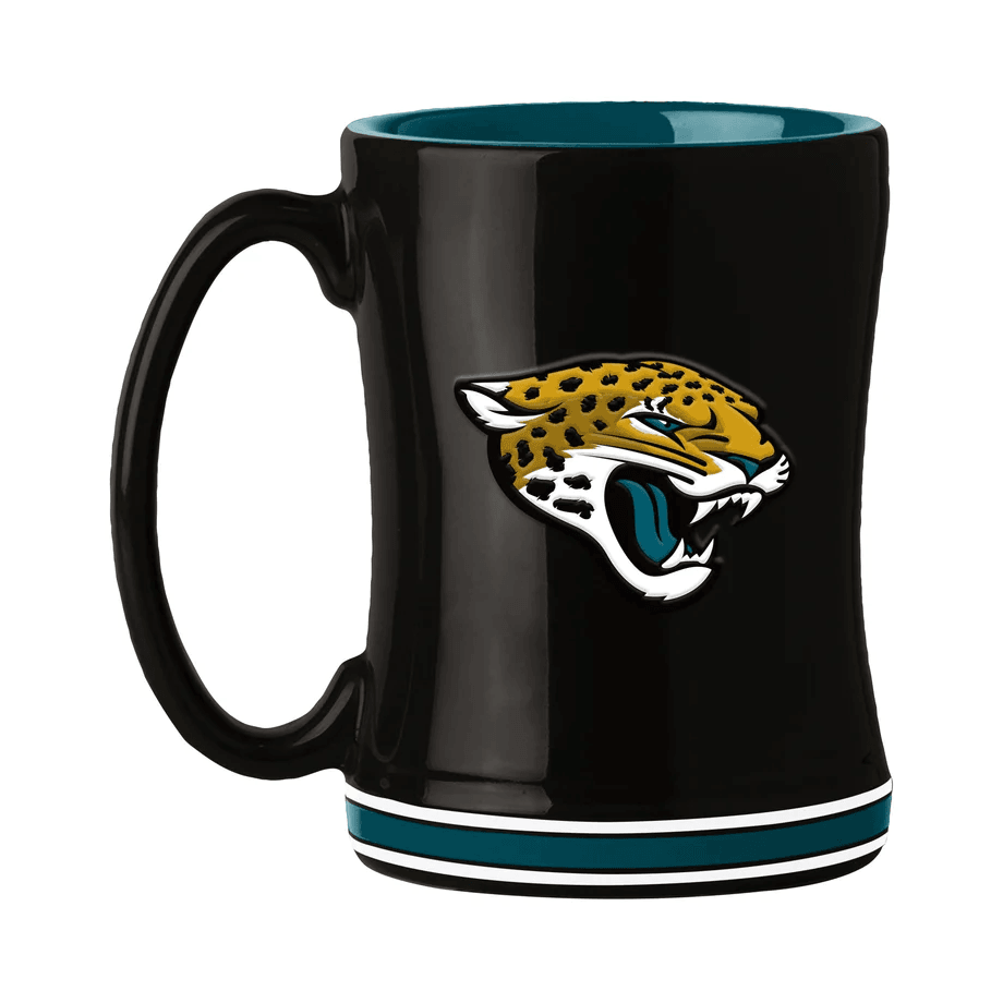 Jacksonville Jaguars Coffee Mug 14oz Sculpted Relief - ToylandEU