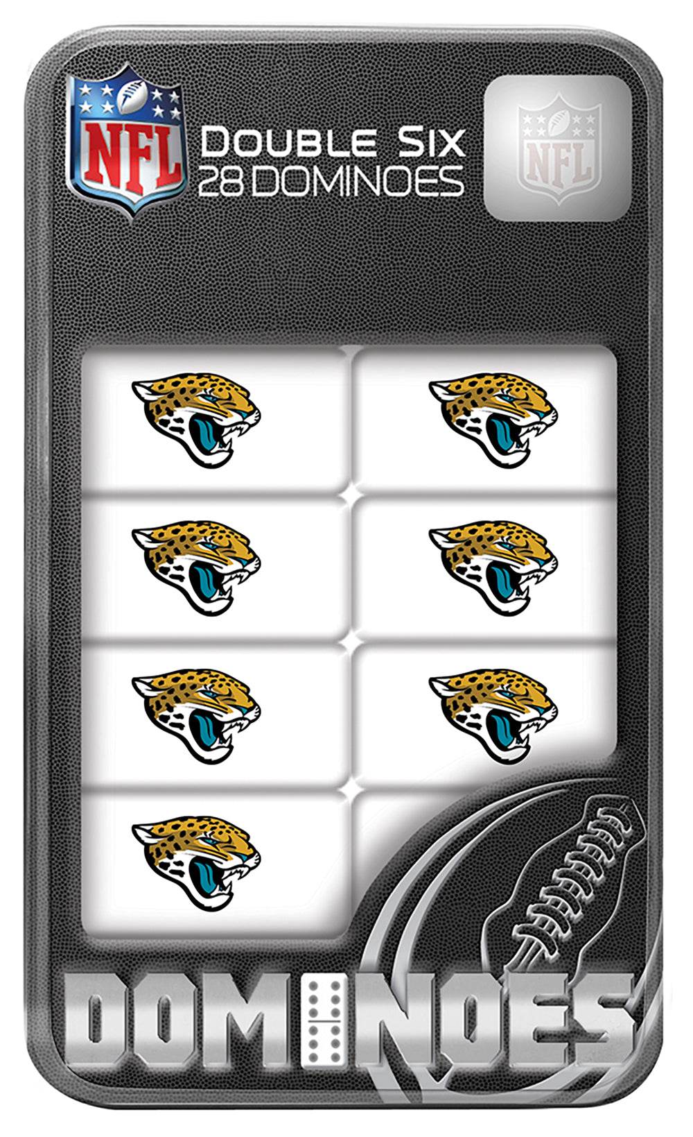 Jacksonville Jaguars Dominoes Double Sixes Set In Tin Box - ToylandEU