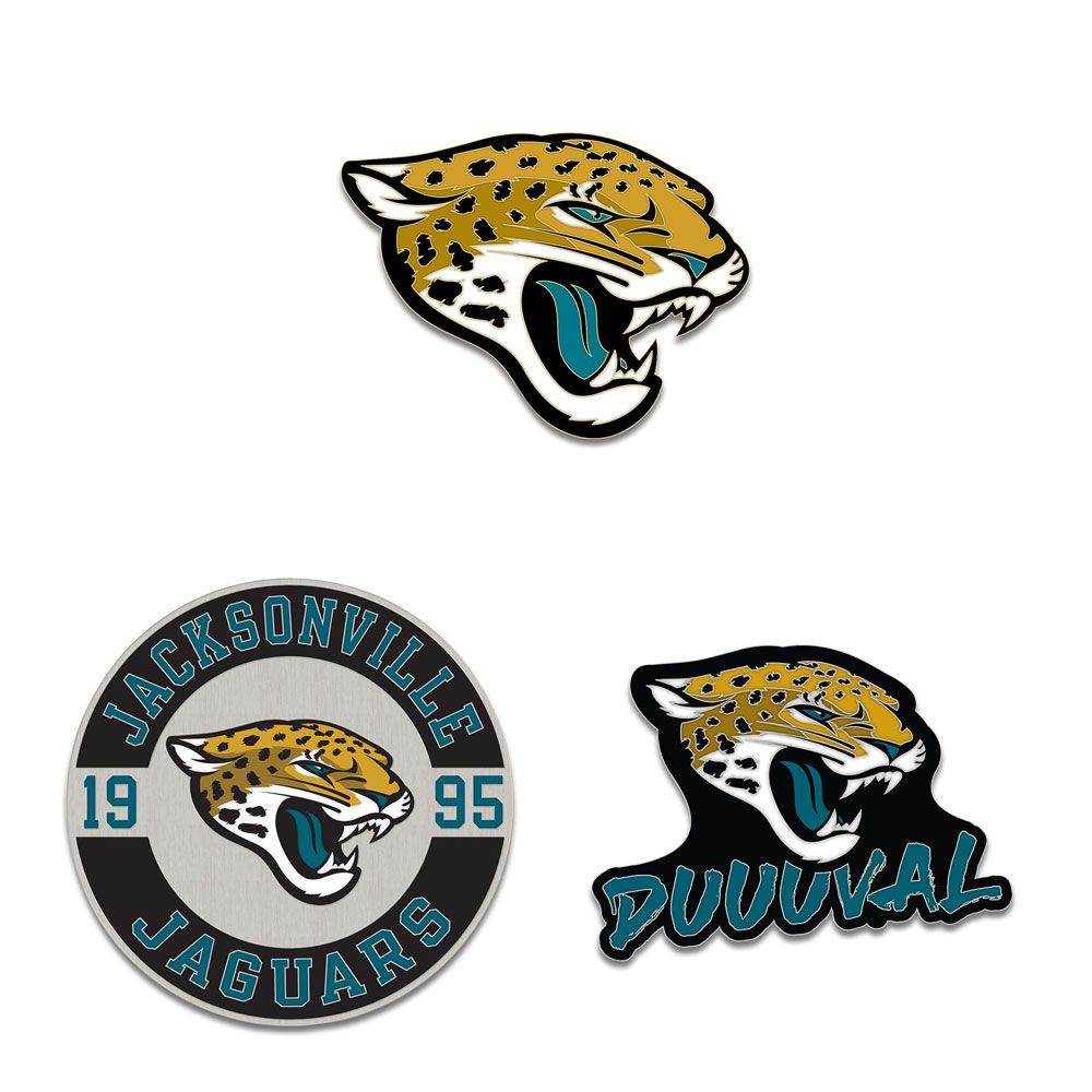 Jacksonville Jaguars Enamel Pin Set Three Piece Collection - ToylandEU