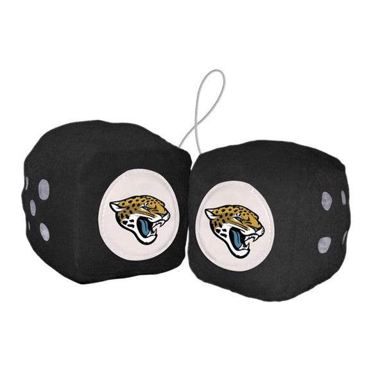 Jacksonville Jaguars Fuzzy Dice Plush Car Decor With Logo - ToylandEU