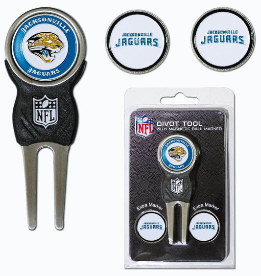 Jacksonville Jaguars Golf Divot Tool With 3 Markers - ToylandEU