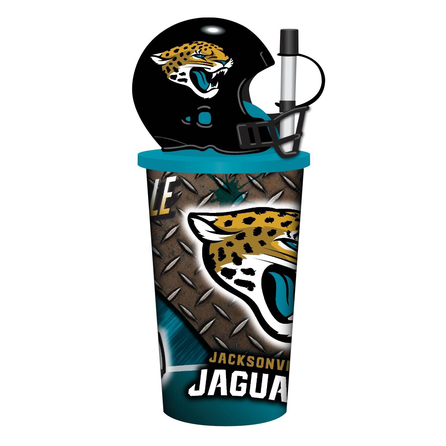 Jacksonville Jaguars Helmet Cup 32oz Plastic With Straw - ToylandEU