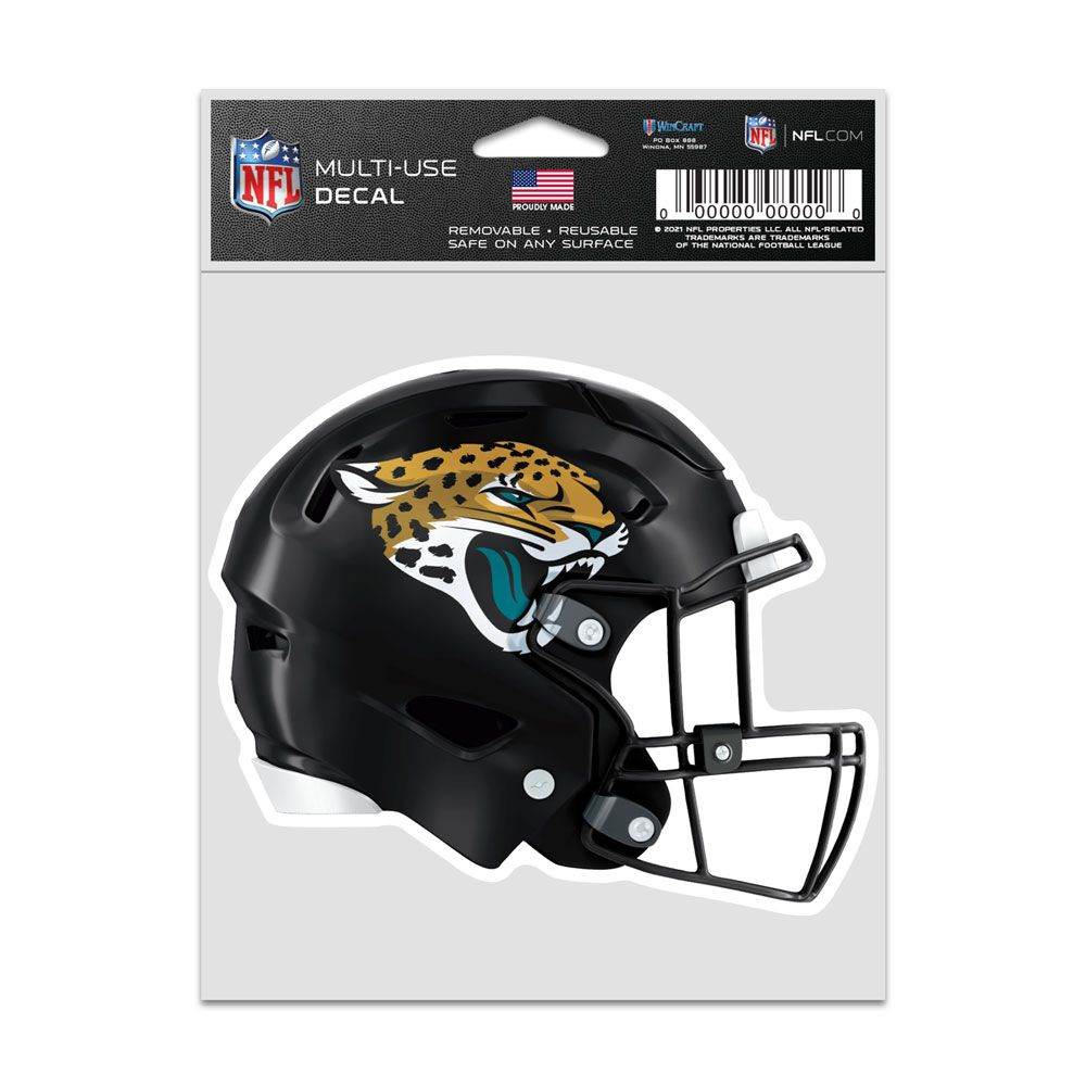 Jacksonville Jaguars Helmet Decal 3.75x5 Inch Fan Official - ToylandEU