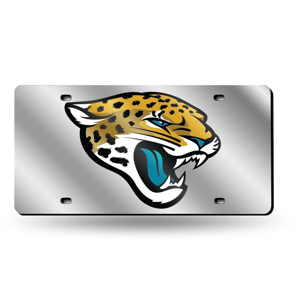 Jacksonville Jaguars License Plate Laser Cut Silver - ToylandEU