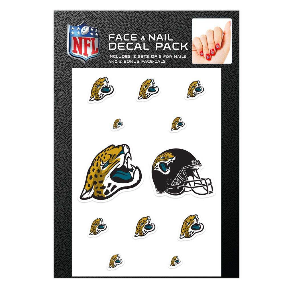 Jacksonville Jaguars Nail Cals And Face Cals Decals - ToylandEU