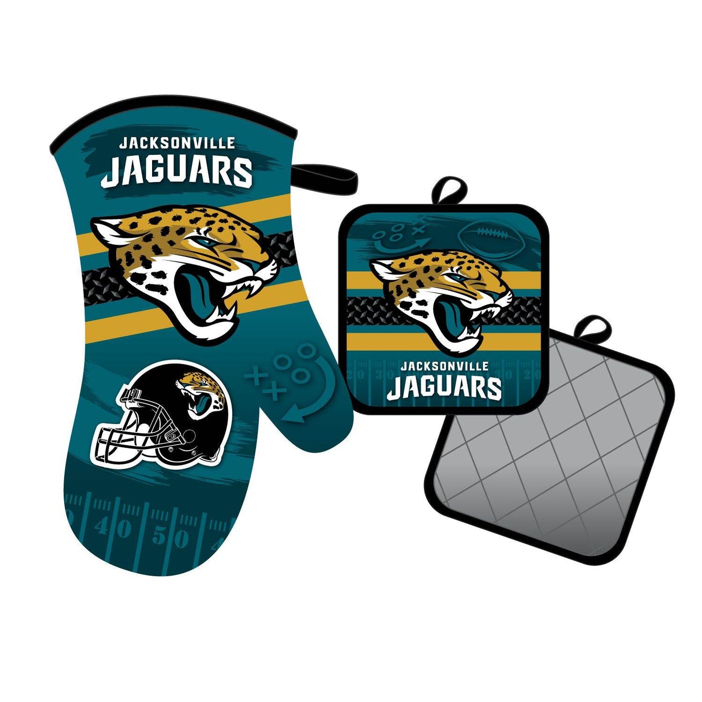 Jacksonville Jaguars Oven Mitt And Pot Holder Set Official - ToylandEU