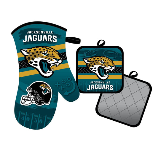 Jacksonville Jaguars Oven Mitt And Pot Holder Set Official - ToylandEU