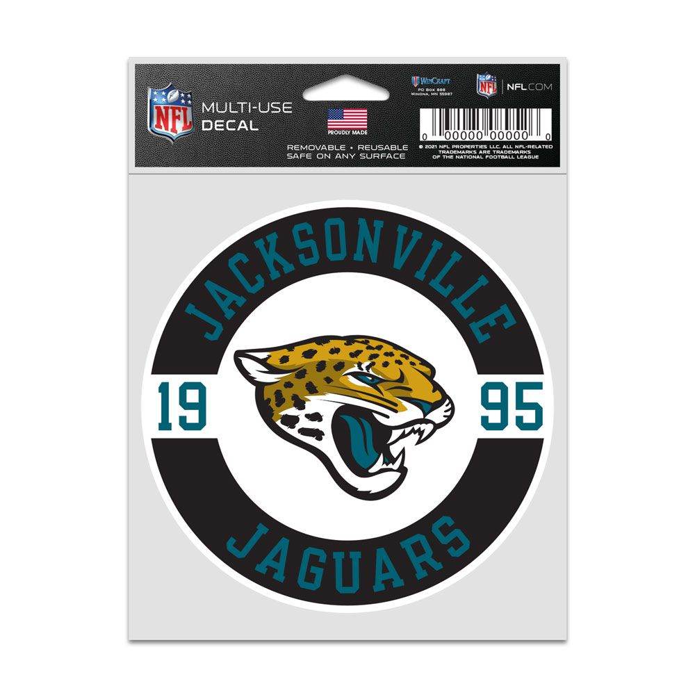 Jacksonville Jaguars Patch Decal 3.75x5 By Wincraft - ToylandEU