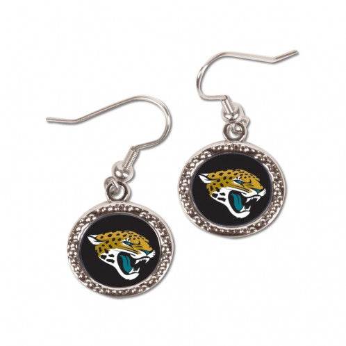 Jacksonville Jaguars Round Style Earrings Licensed - ToylandEU