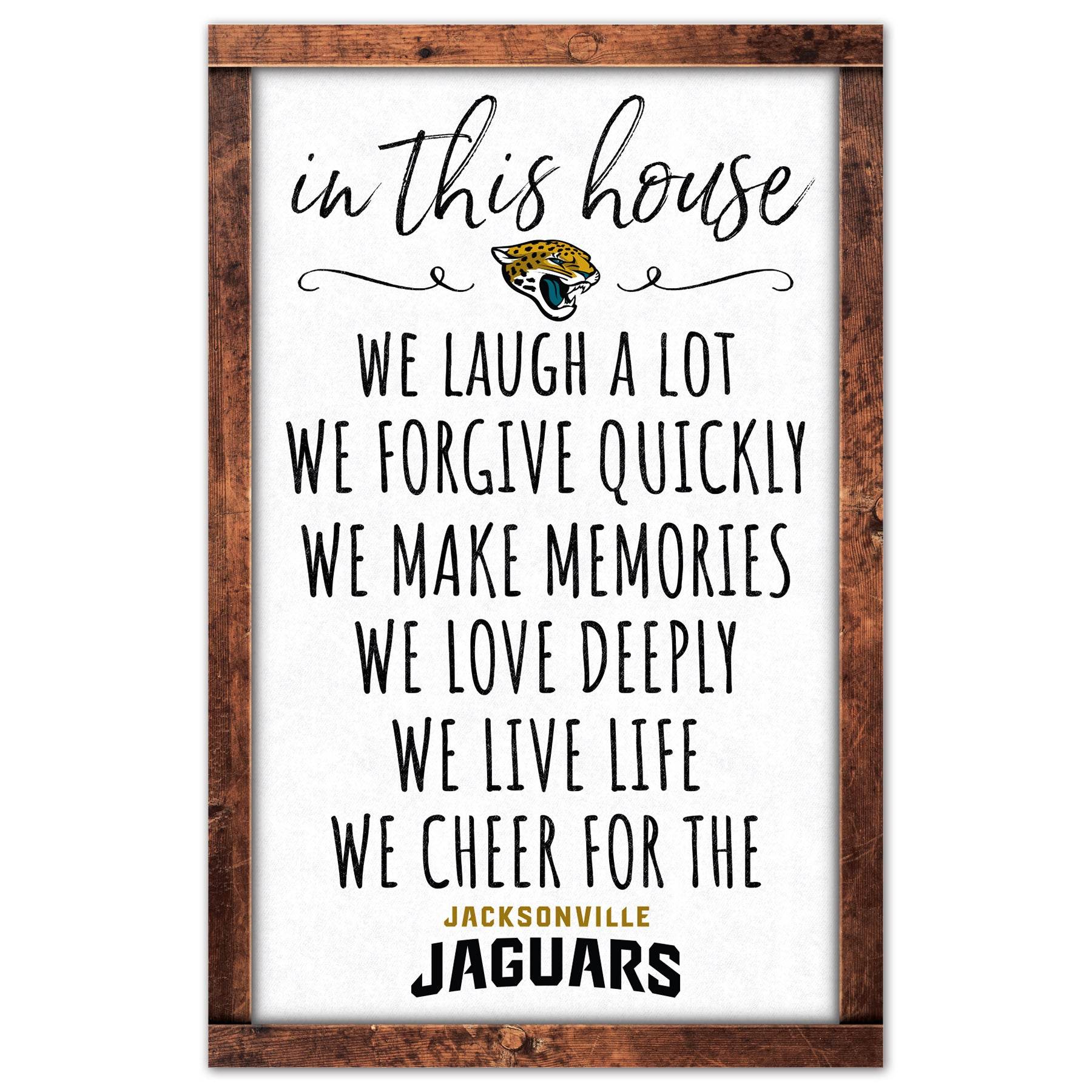 Jacksonville Jaguars Sign 11x17 Wood Wall Art for Home - ToylandEU