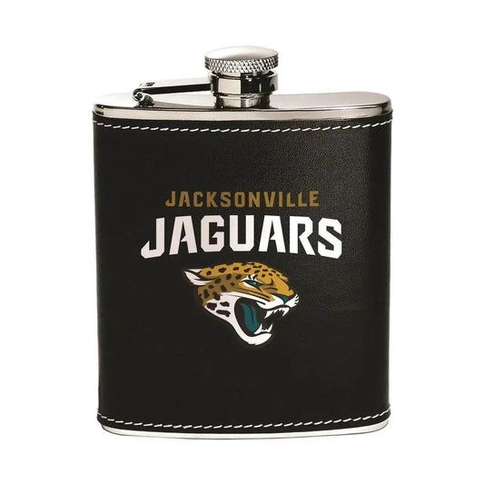  Jacksonville Jaguars Stainless Steel Flask Leather Wrapped -  ToylandEU™