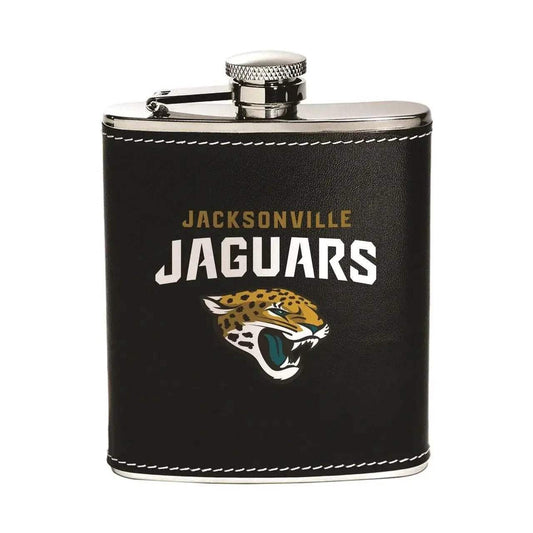  Jacksonville Jaguars Stainless Steel Flask Leather Wrapped -  ToylandEU™