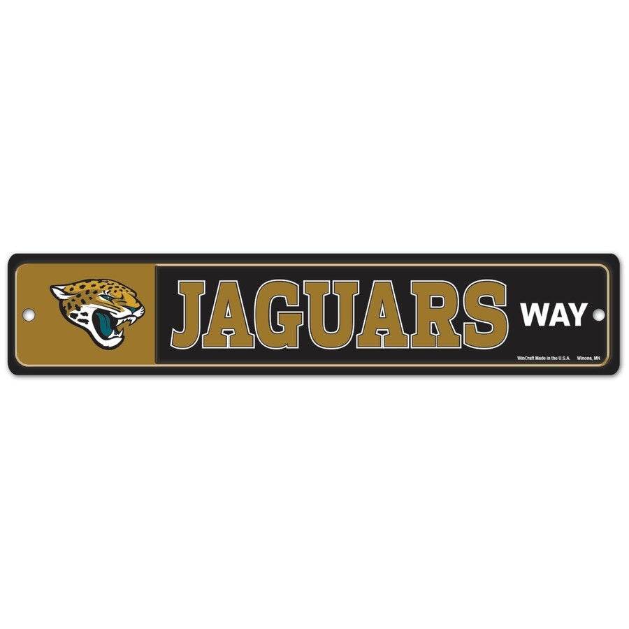 Jacksonville Jaguars Street Sign 3.75x19 Plastic Durable - ToylandEU