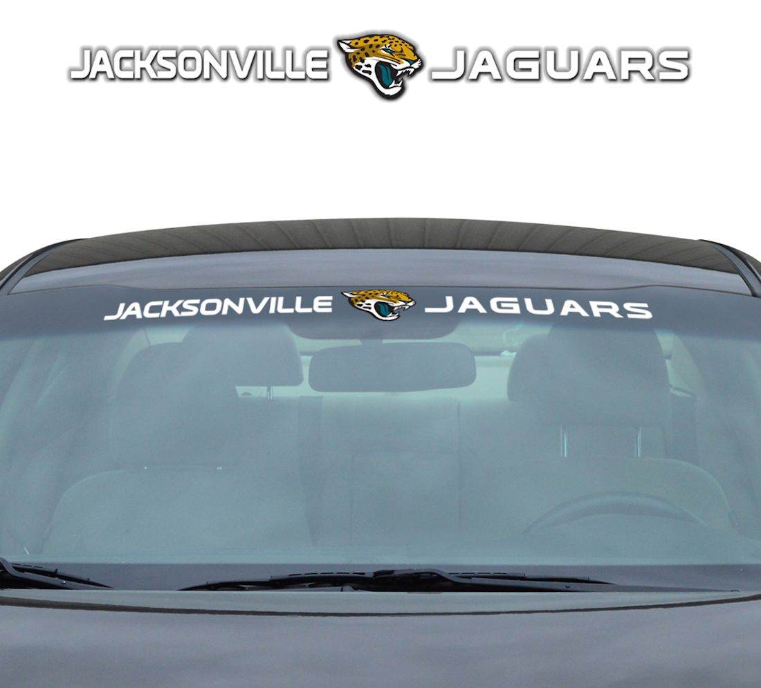 Jacksonville Jaguars Windshield Decal 35x4 Universal Fit - ToylandEU