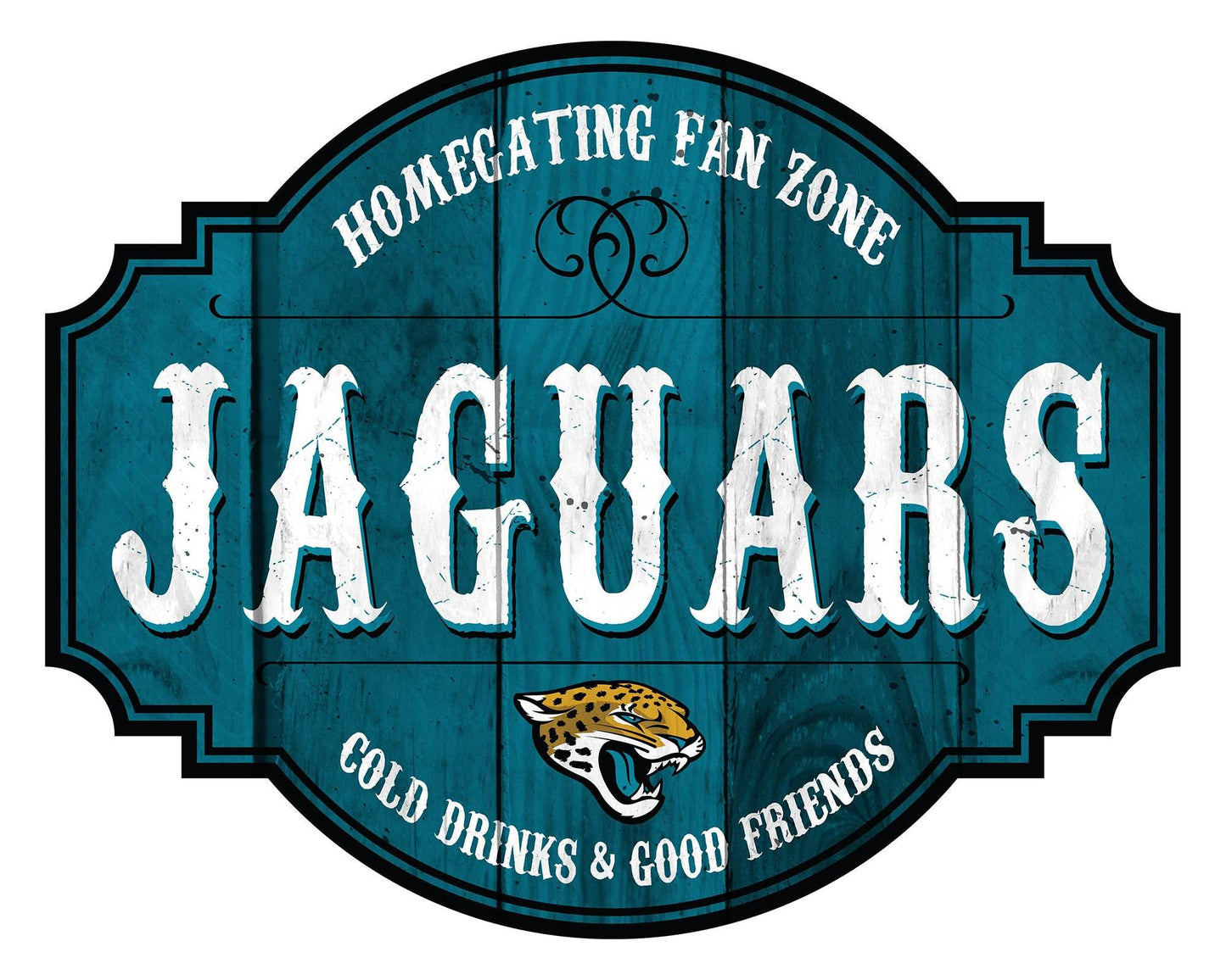 Jacksonville Jaguars Wood Sign 12 Inch Homegating Tavern - ToylandEU