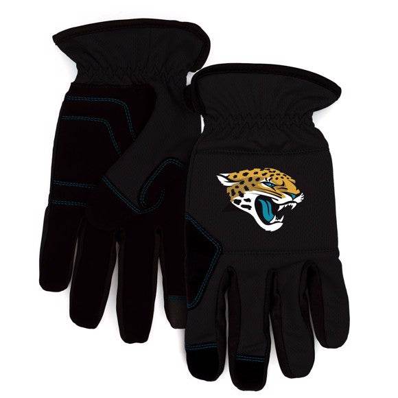 Jacksonville Jaguars Work Gloves Padded Durable Grip - ToylandEU